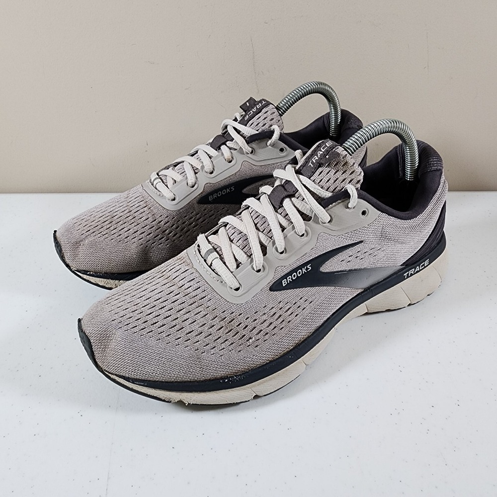 Brooks Trace 1 Athletic Road Running Shoes Men's Size 8 Gray White 1103641D097 - Picture 3 of 9